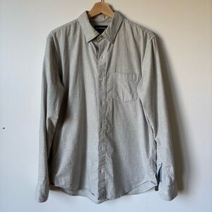 Bonobos Light Gray Textured Long-Sleeve Button-Down